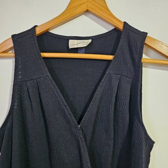 EUC UNIVERSAL THREAD GOODS BLACK SURPLICE TANK TOP SLEEVELESS SIZE LARGE - Picture 4 of 11